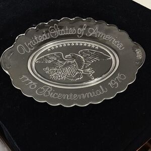 Vtg. 1976 Avon Bicentennial Glass Decorative Plate